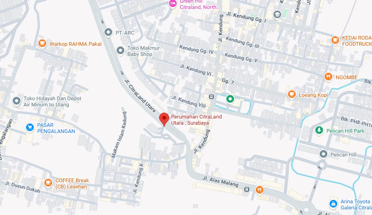 Citraland Utara Surabaya Map